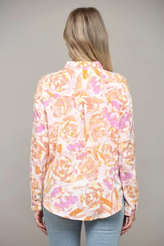 Abstract Print Blouse