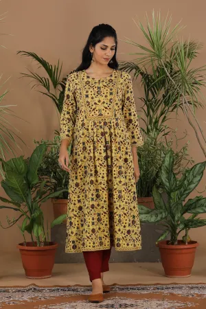 Ajrak handblock printed cotton kurti
