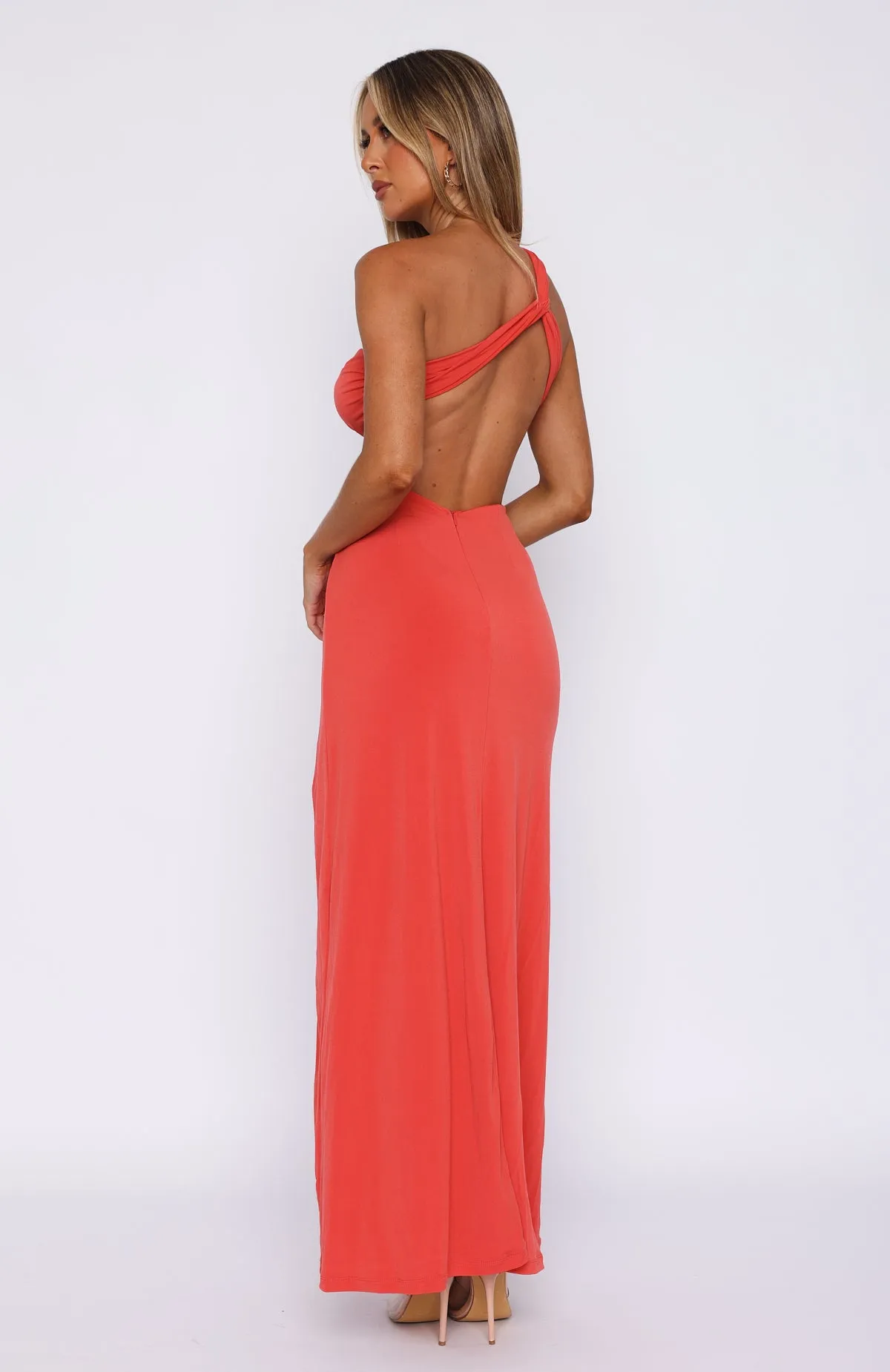 As She Should Maxi Dress Blood Orange