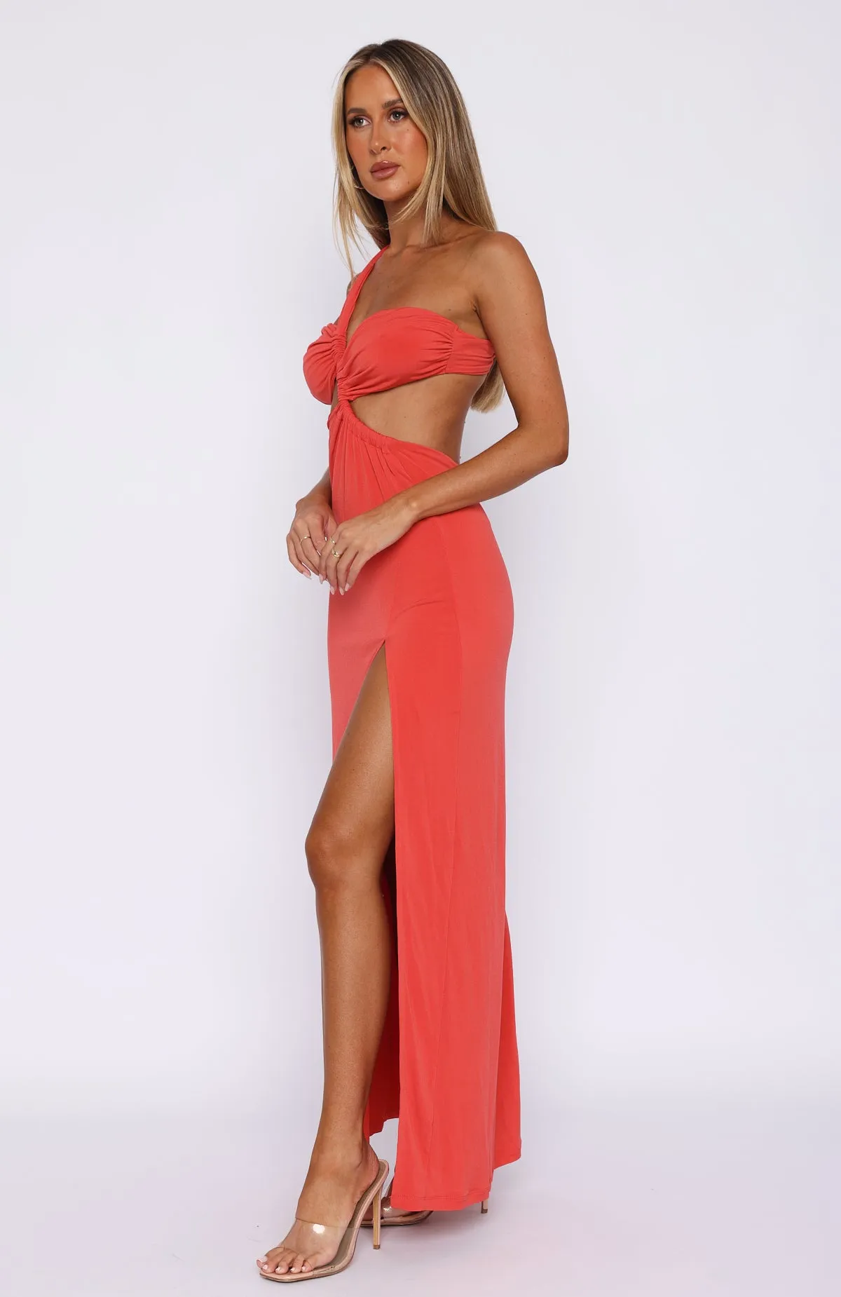 As She Should Maxi Dress Blood Orange