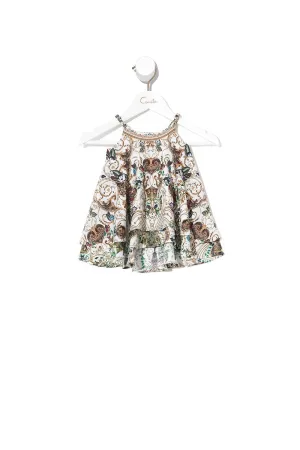 BABIES RUFFLE HEM DRESS NIGHT WAITING FOR DAY
