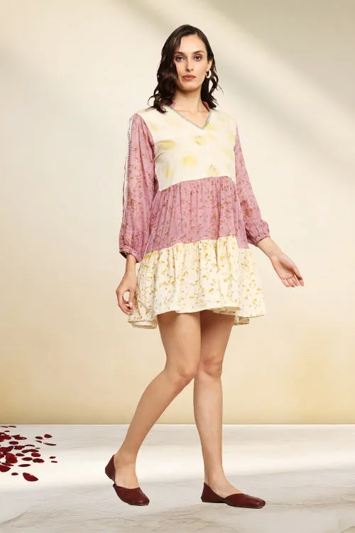 Bageeya "Hanami" Organic Cambric Cotton  Tiered Dress
