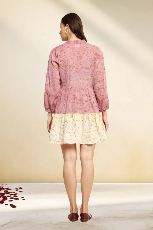 Bageeya "Hanami" Organic Cambric Cotton  Tiered Dress