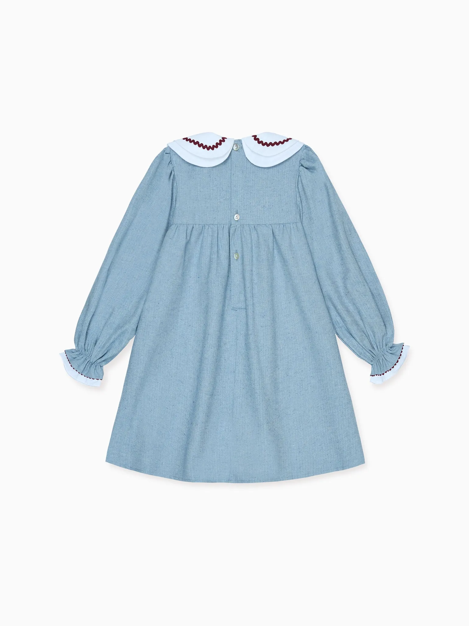 Blue Iris Girl Empire Dress
