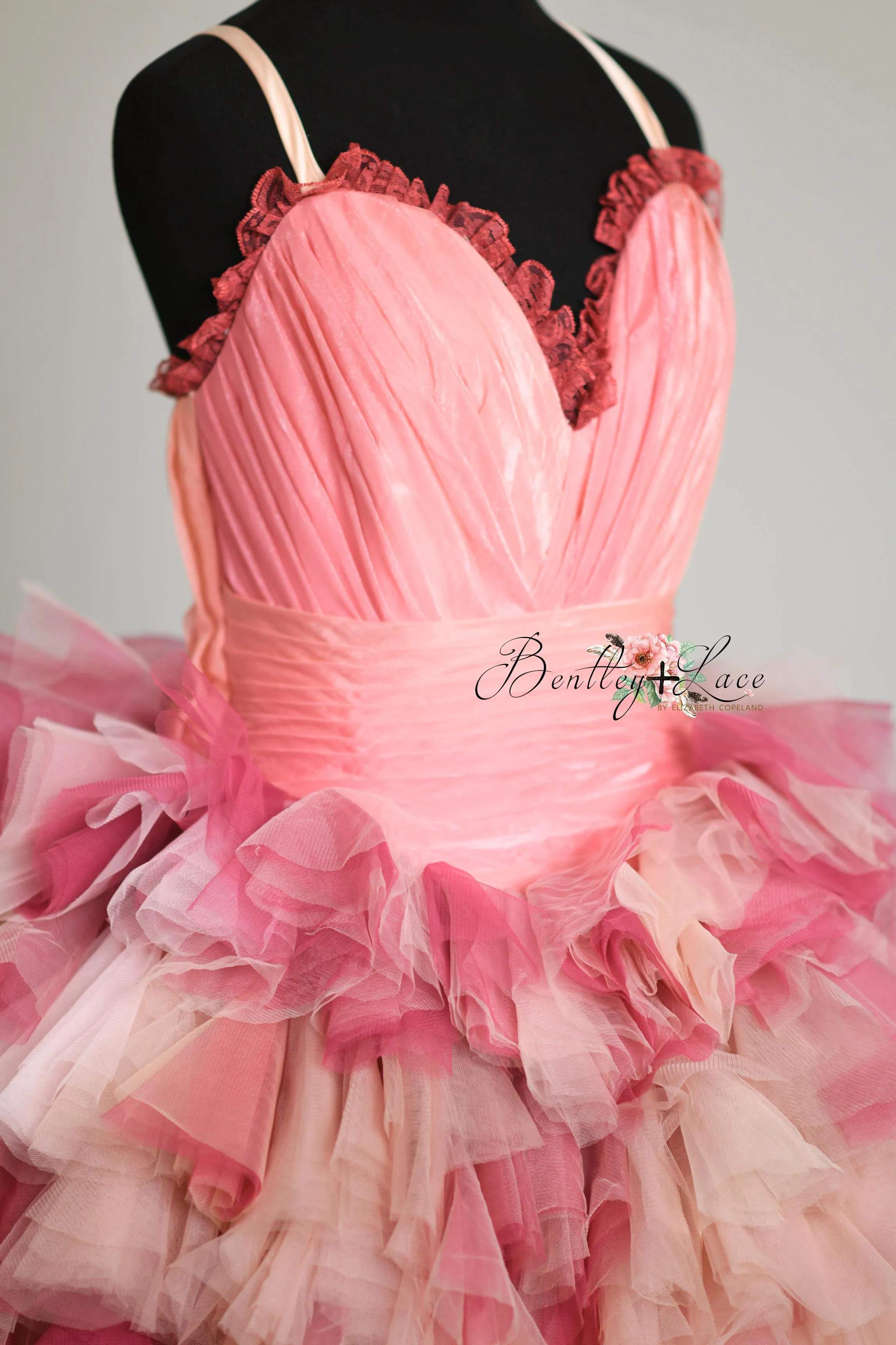 Blush Blossom - Floor Long Couture Rental Gown  (Adult 0-Adult 4)