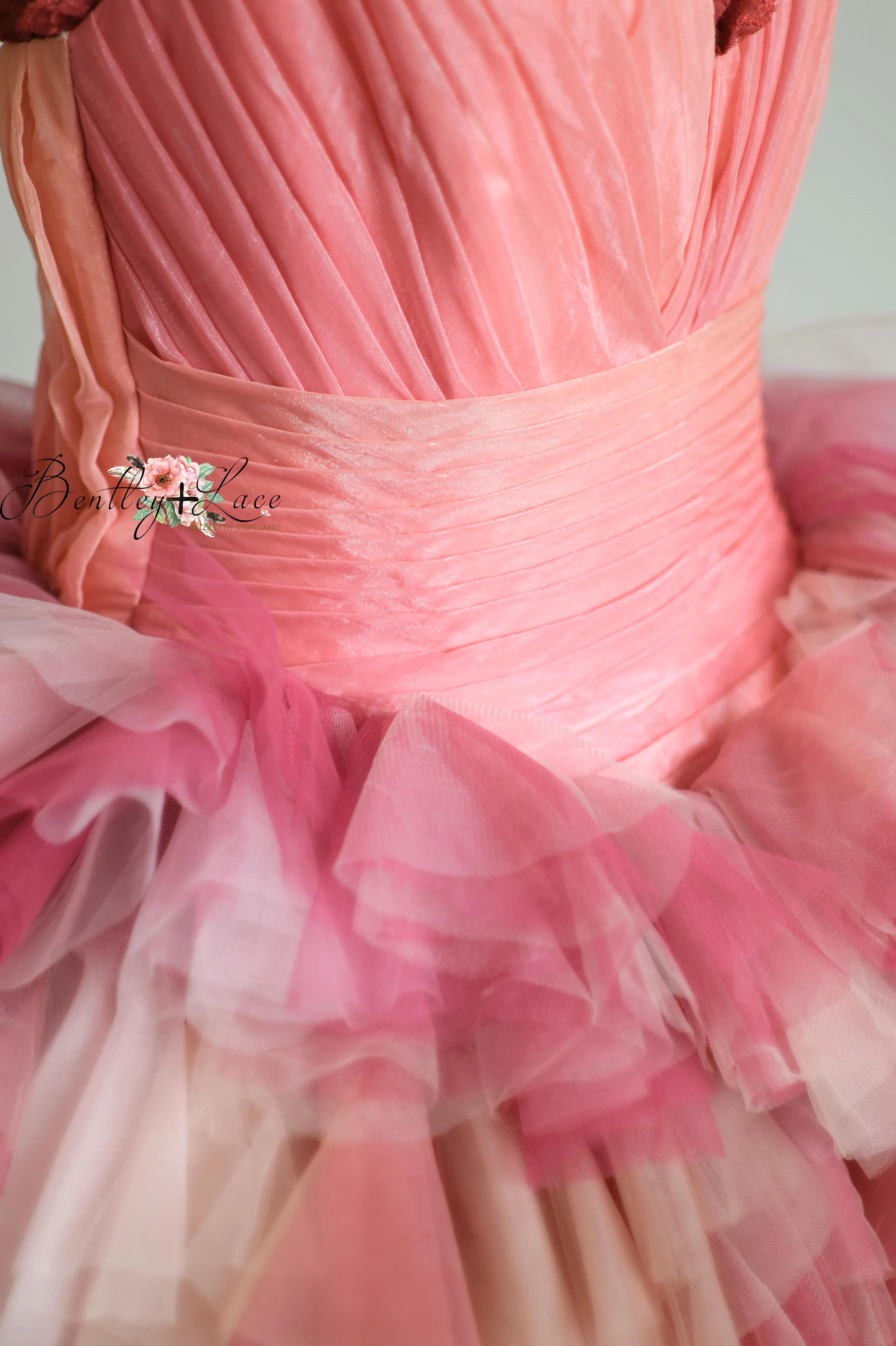 Blush Blossom - Floor Long Couture Rental Gown  (Adult 0-Adult 4)