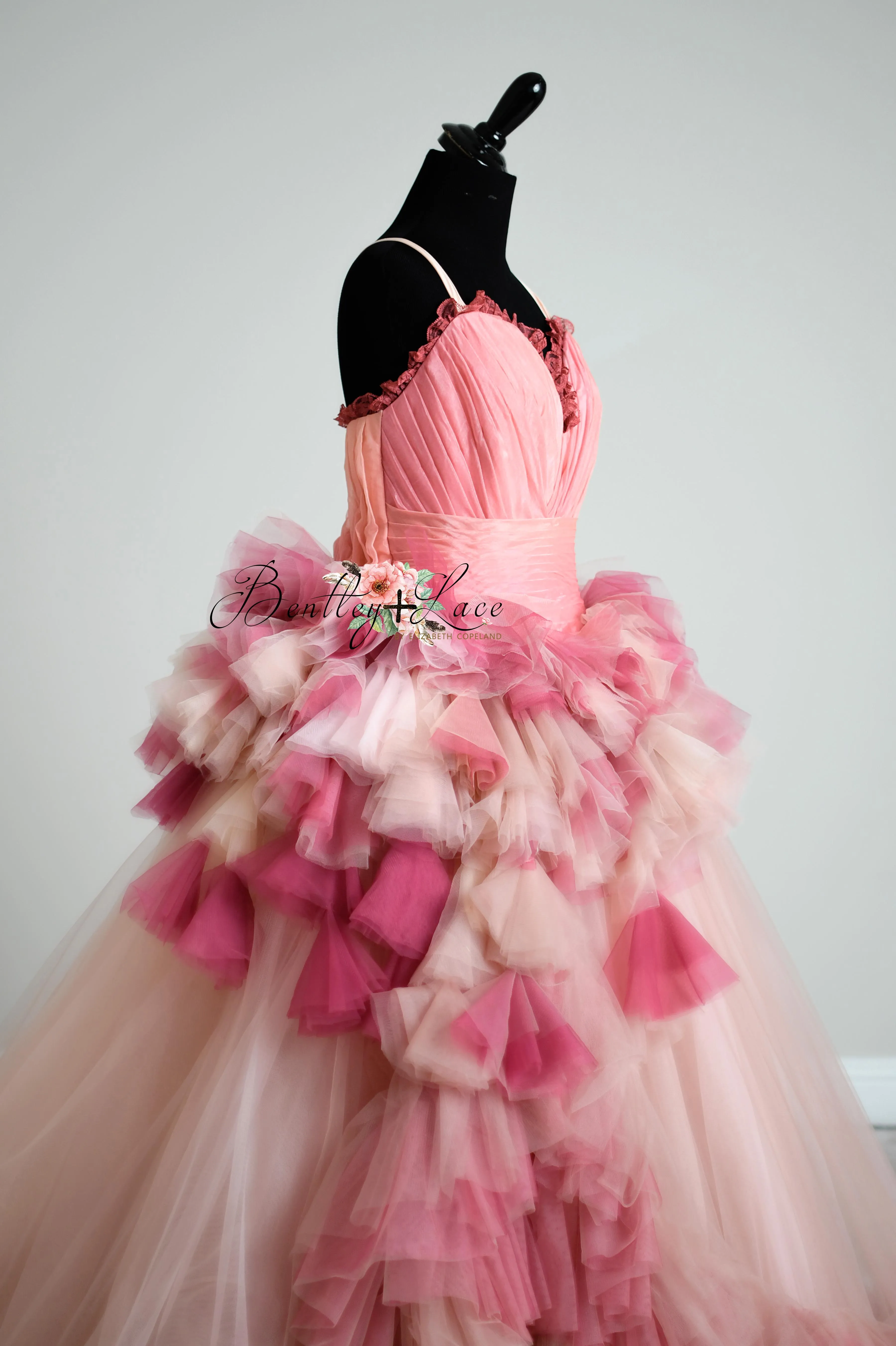 Blush Blossom - Floor Long Couture Rental Gown  (Adult 0-Adult 4)