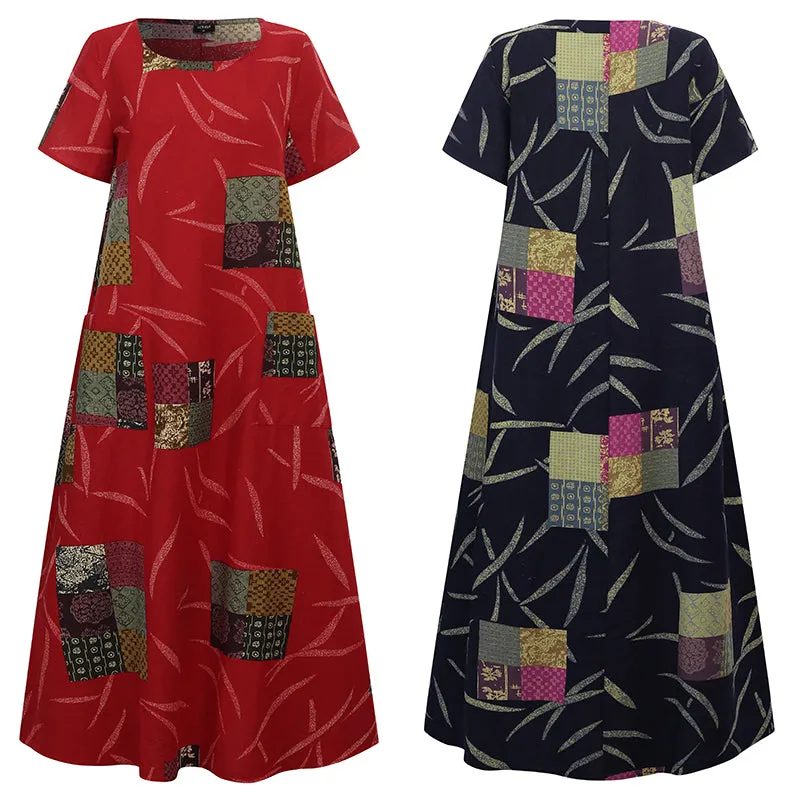 Boho Art Deco Maxi Dress