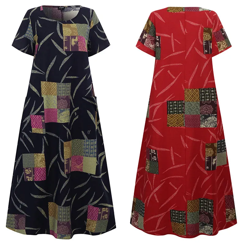 Boho Art Deco Maxi Dress