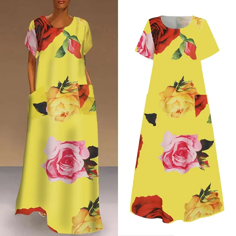 Boho Art Deco Maxi Dress
