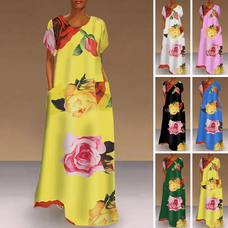 Boho Art Deco Maxi Dress