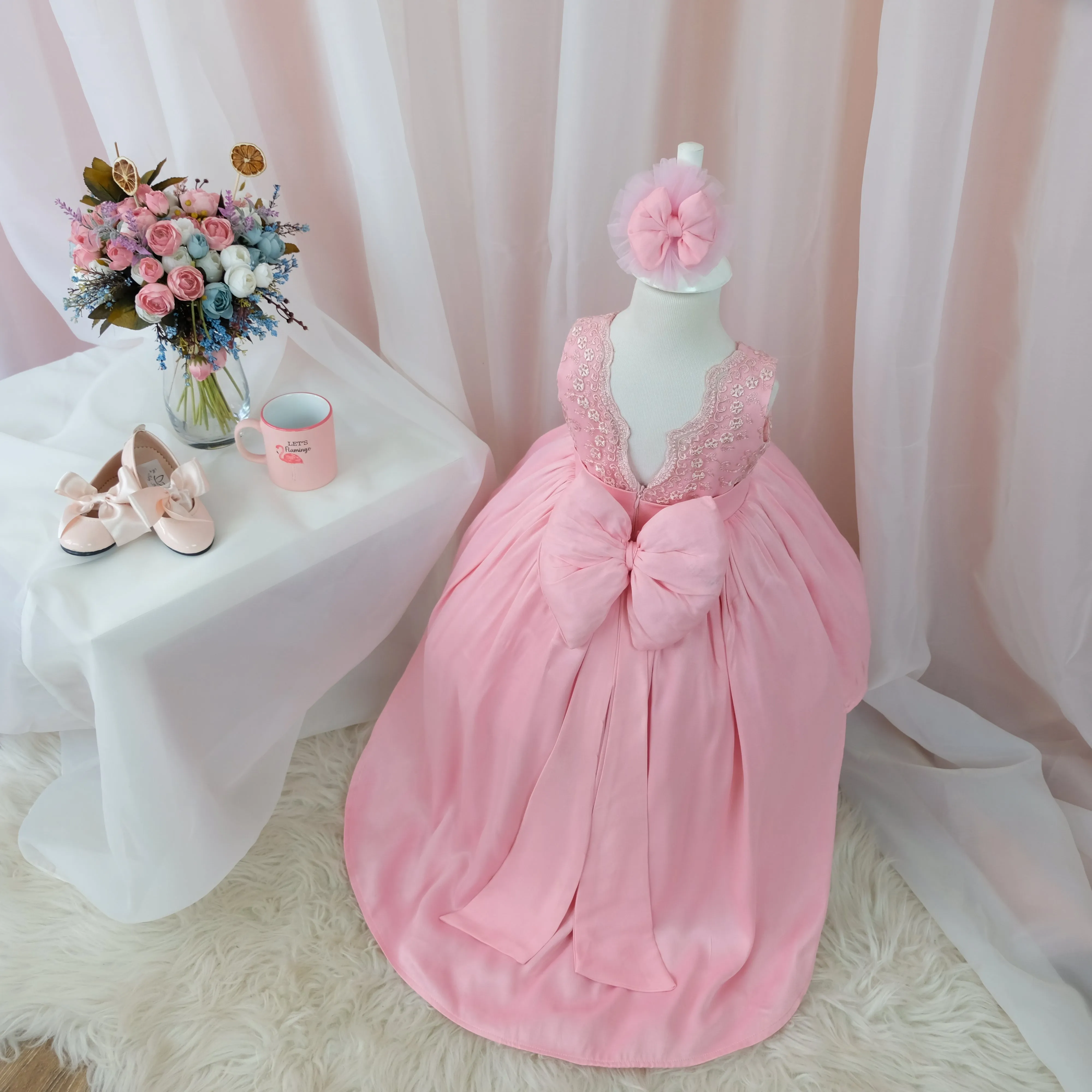 Bonita pink girl dress