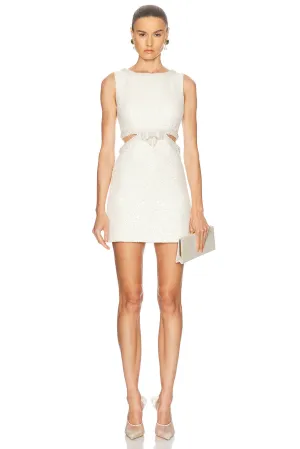Boucle Pearl Mini Dress