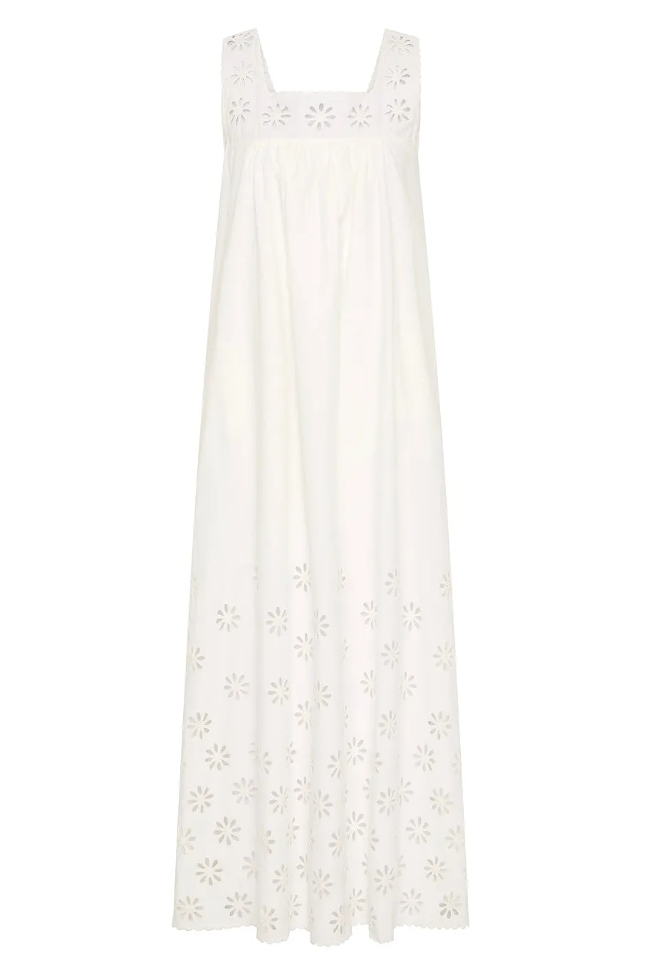CECILIA SHIFT DRESS - VINTAGE WHITE