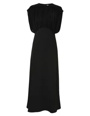 Crush Bias Midi Dress in Black