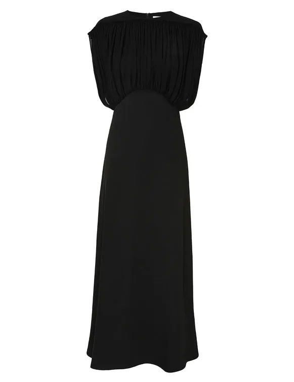 Crush Bias Midi Dress in Black