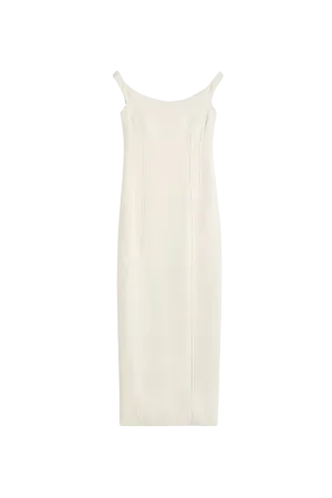Curved Off-Shoulder Dress