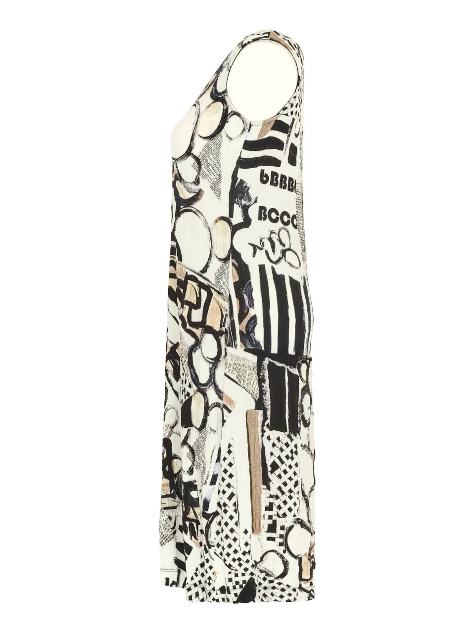 Dolcezza V Neck Dress - Decoding Print
