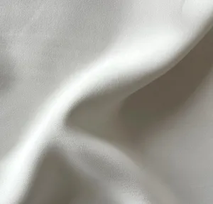 Drapey Porcelain White Rayon Viscose Crepe