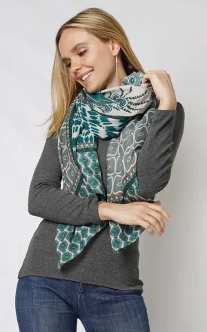 ESC10914 ABSTRACT PRINT SATIN OBLONG