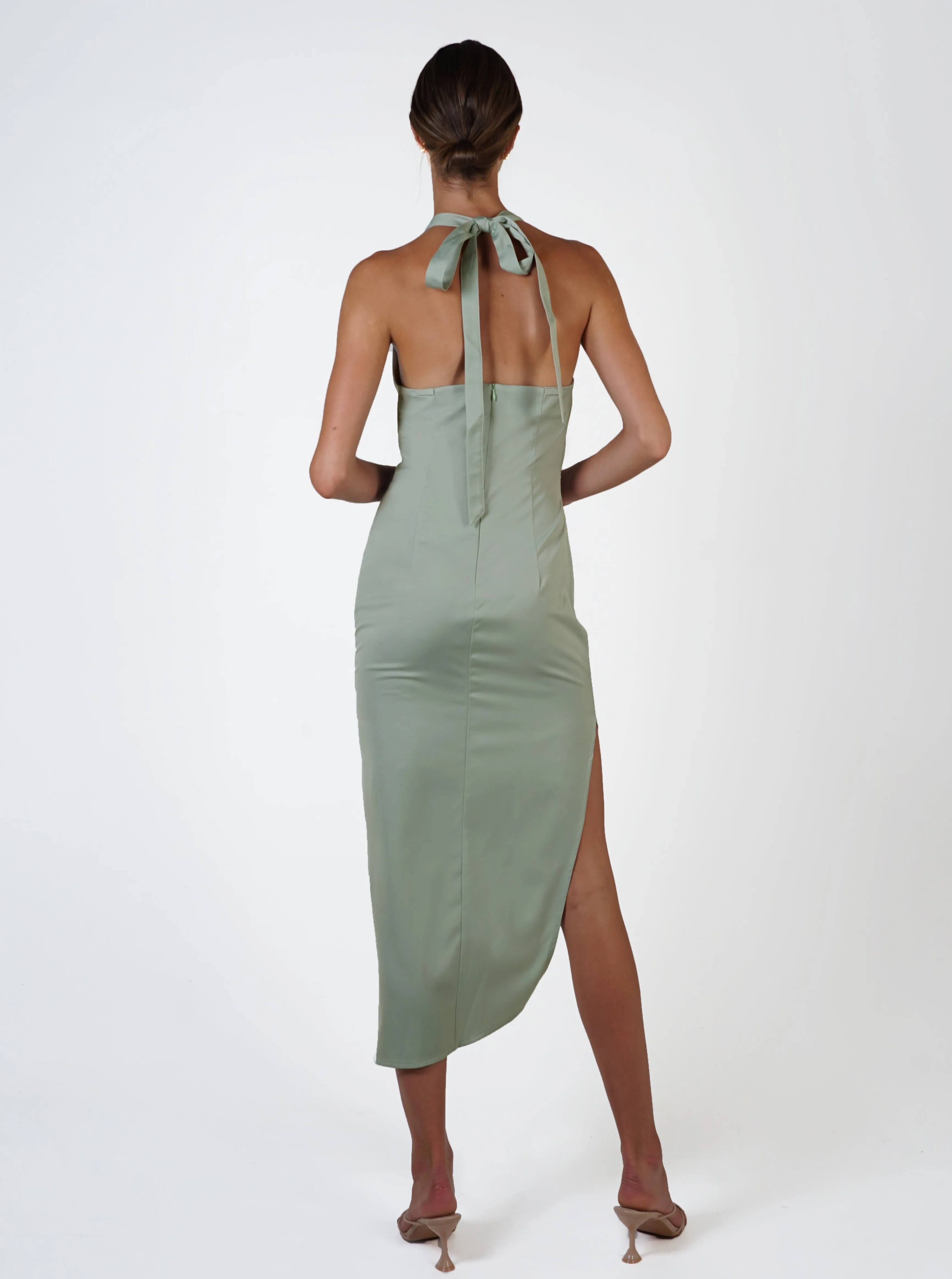 Ethereal Multi-Tie Dress - Sage