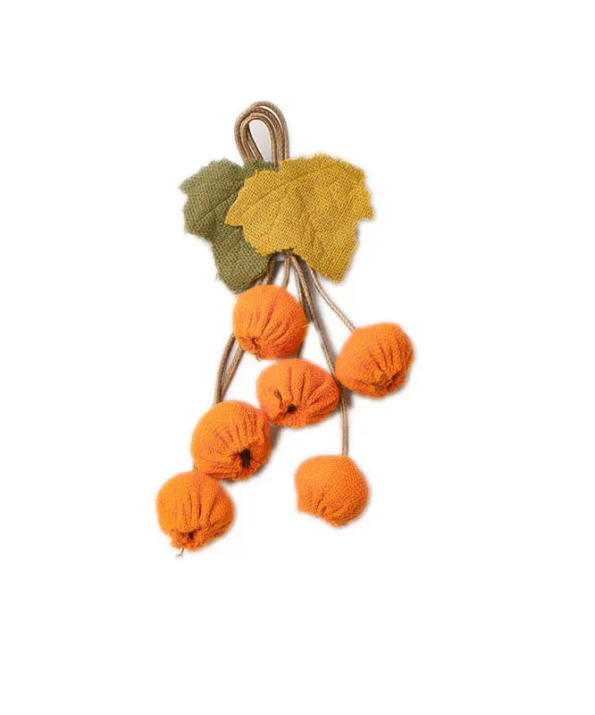 Fashion Orange Fabric Art Fruit Brooches ML1388