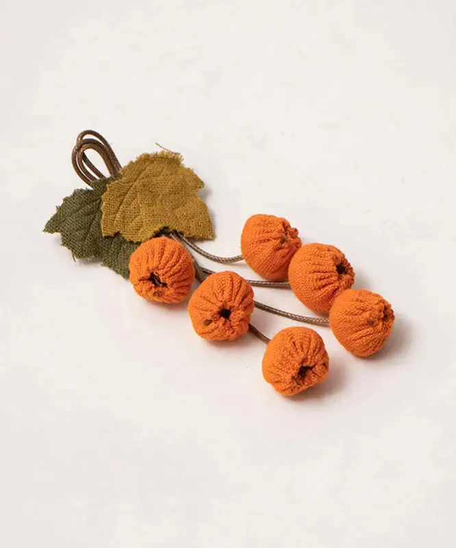 Fashion Orange Fabric Art Fruit Brooches ML1388