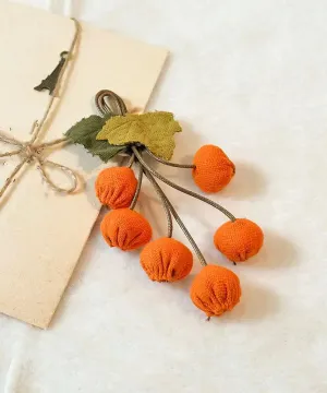 Fashion Orange Fabric Art Fruit Brooches ML1388