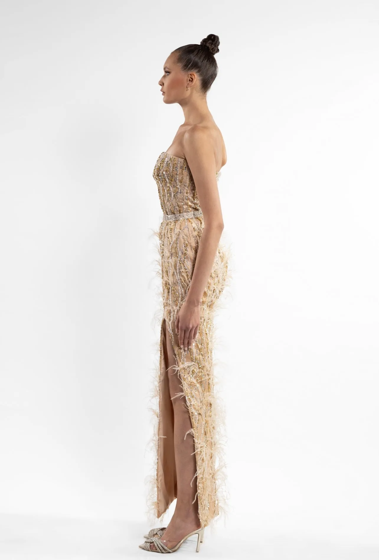 Feathered Elegance Dress