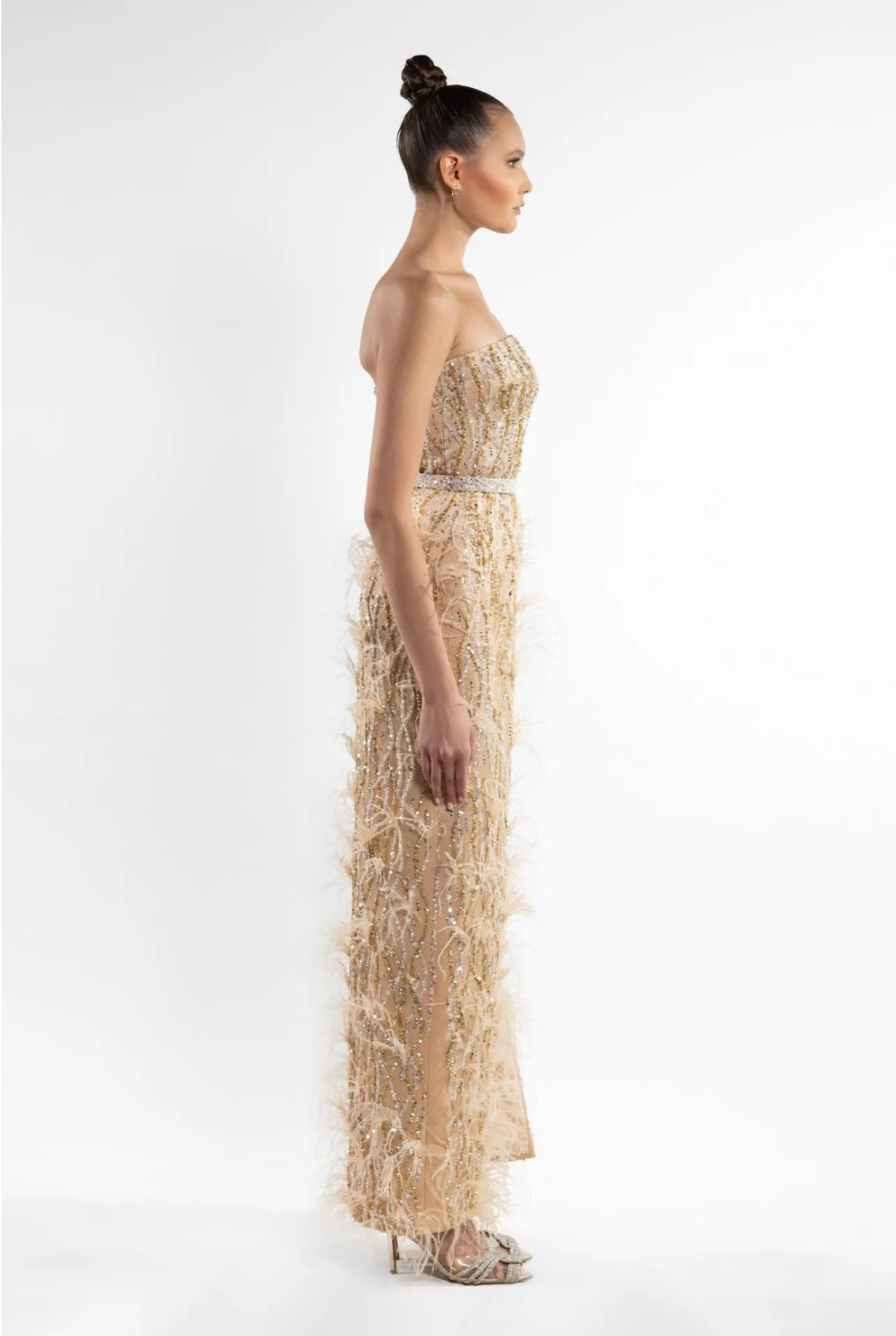 Feathered Elegance Dress