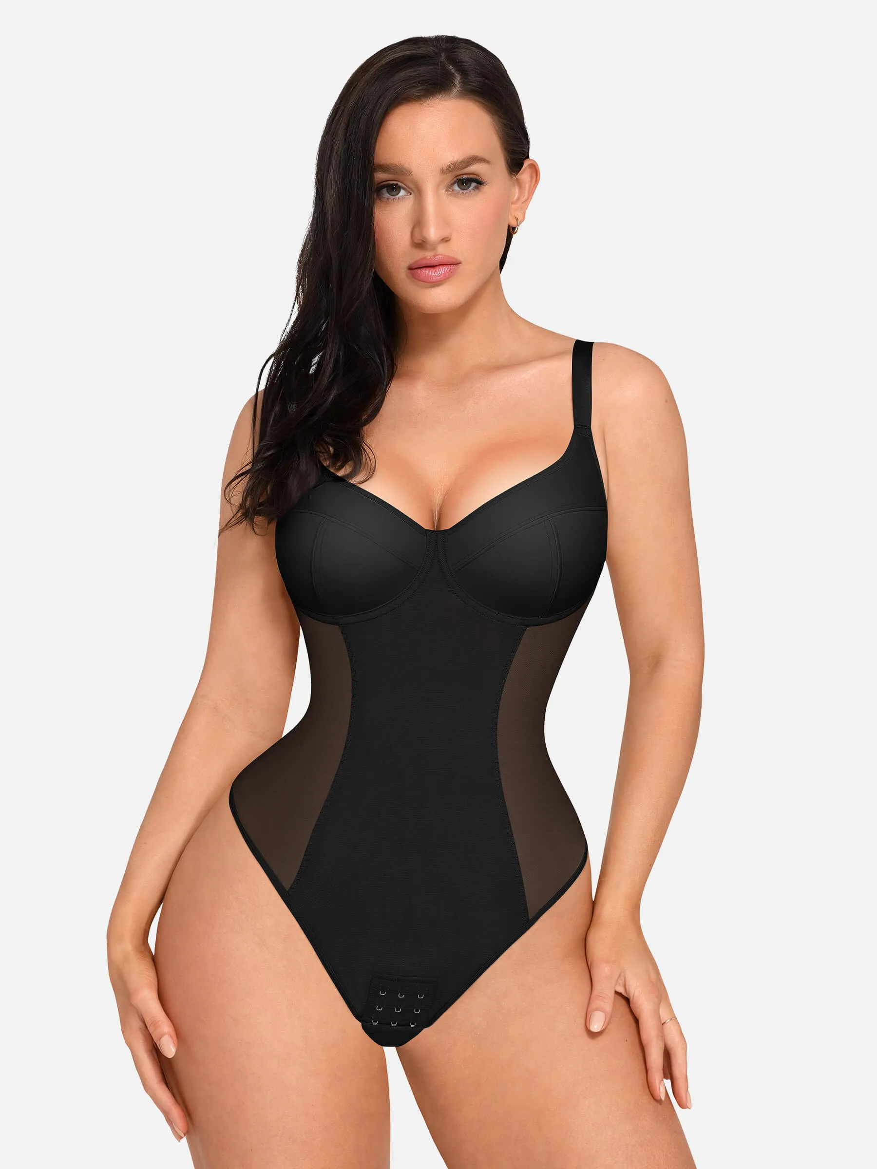 Feelingirl Tummy Control Thong Sculpting Daily Wear Shapewear Bodysuit