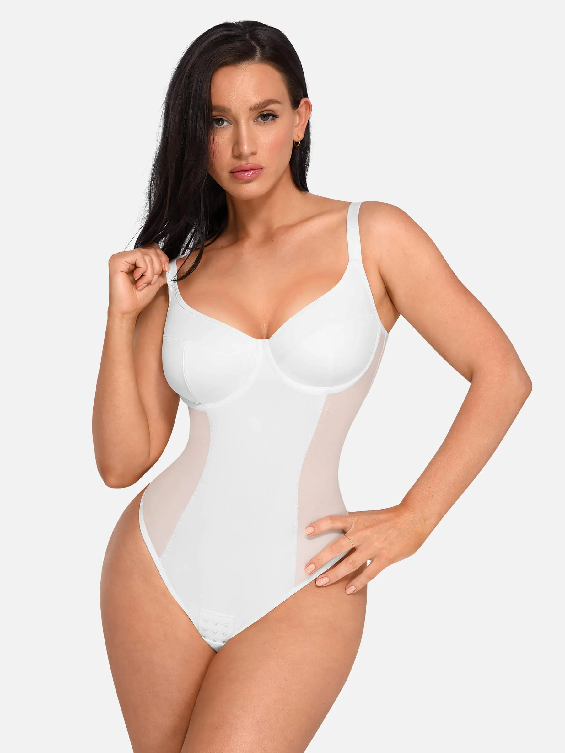 Feelingirl Tummy Control Thong Sculpting Daily Wear Shapewear Bodysuit