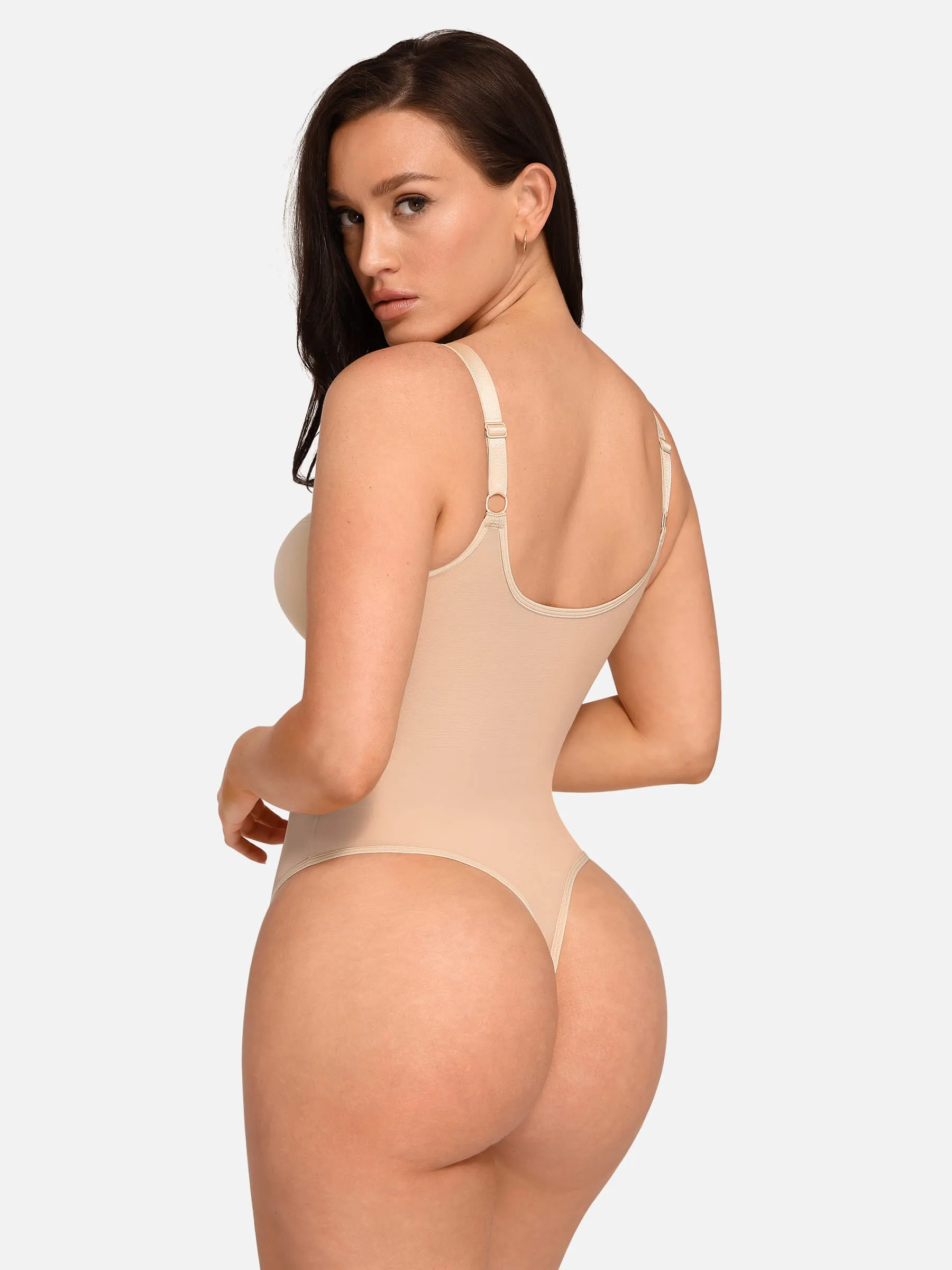 Feelingirl Tummy Control Thong Sculpting Daily Wear Shapewear Bodysuit