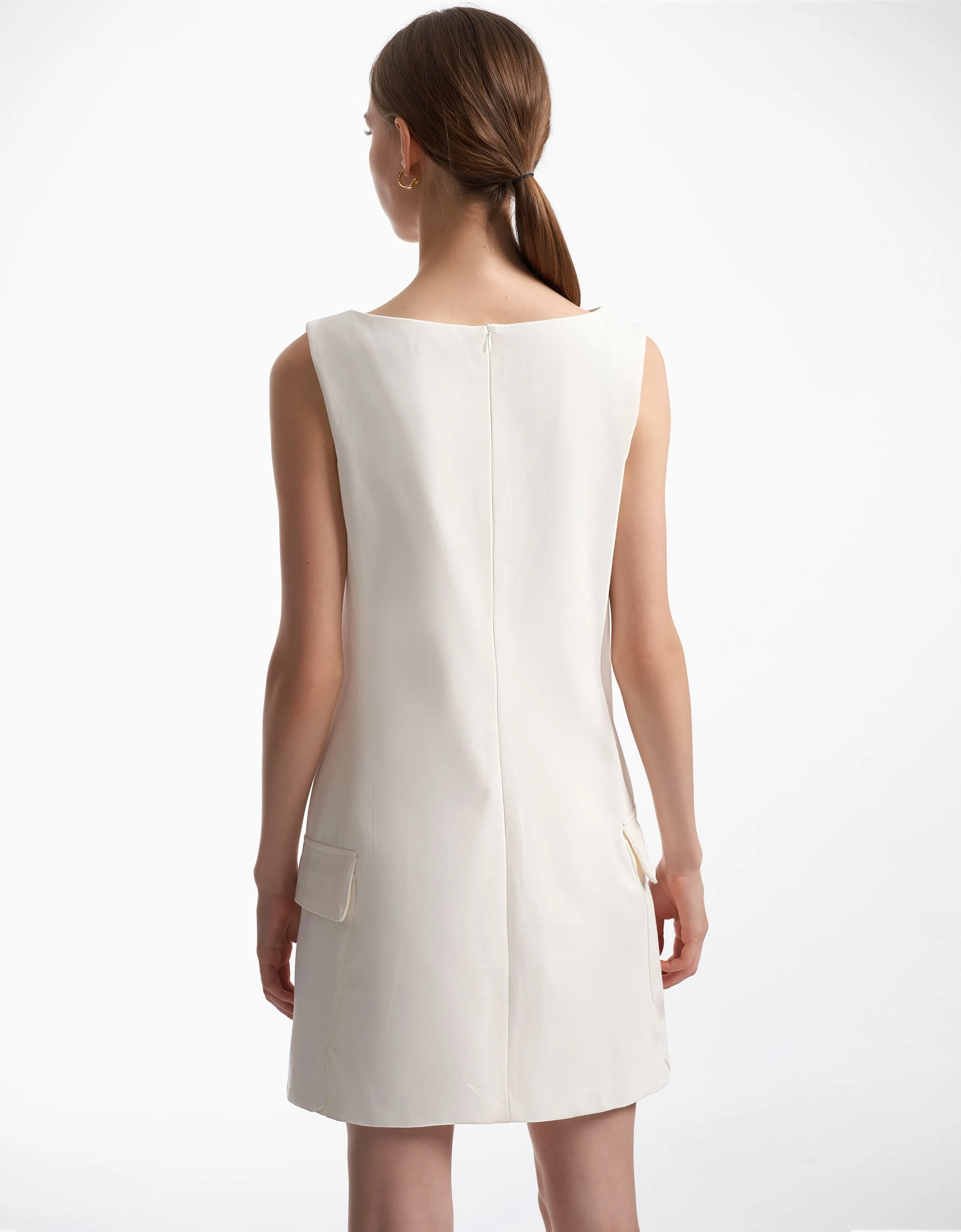 Flap Pocket Detail Dress
