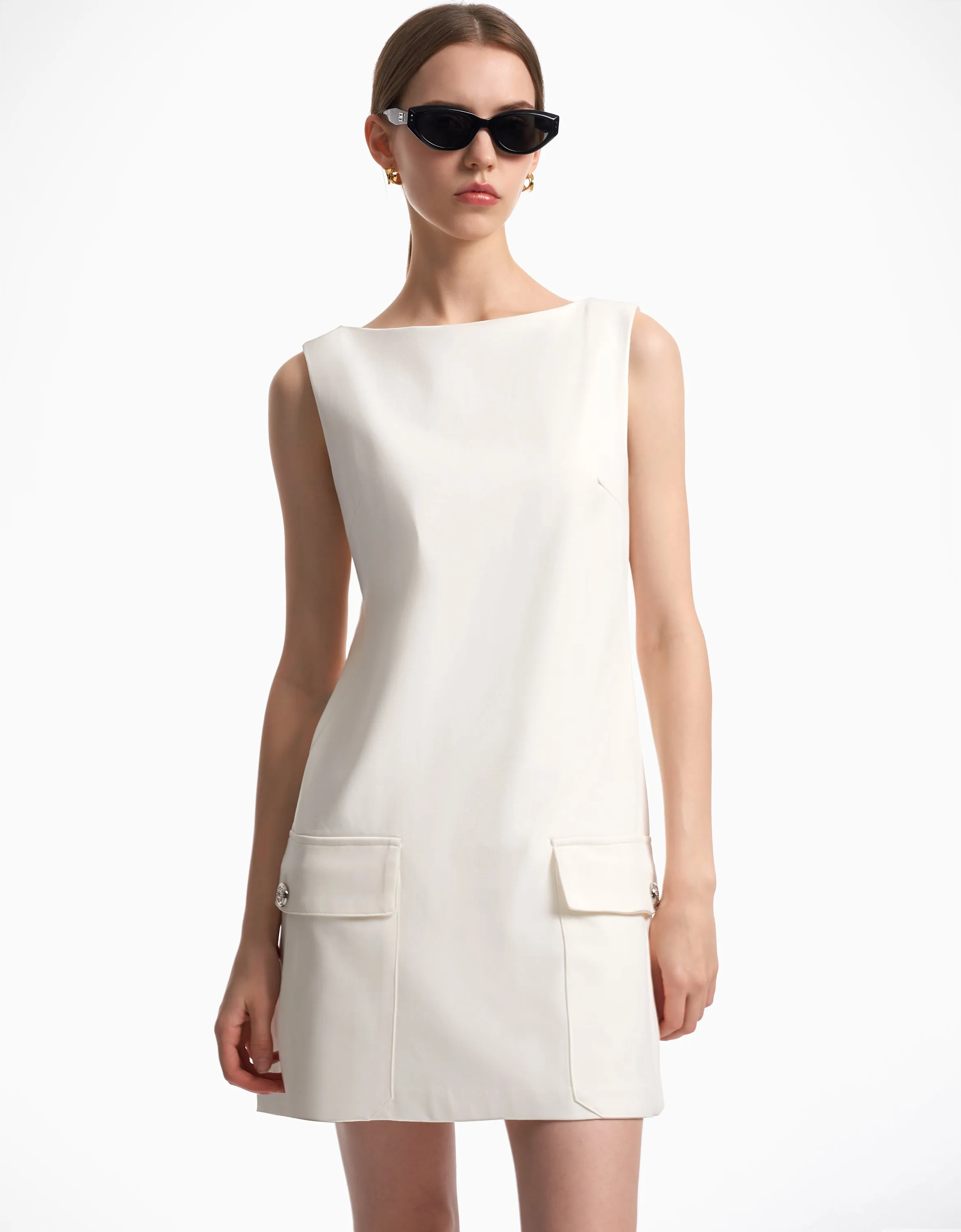 Flap Pocket Detail Dress