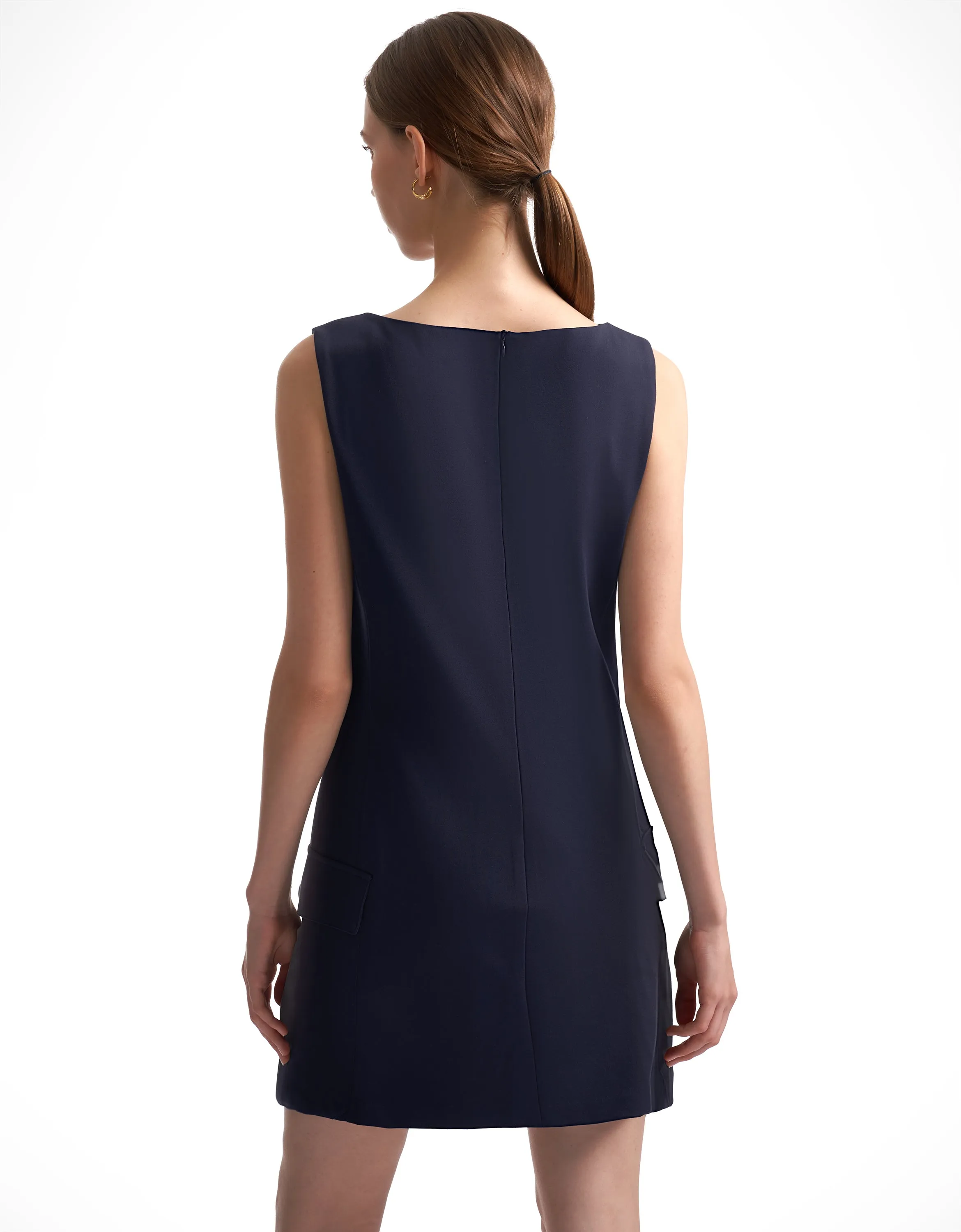 Flap Pocket Detail Dress