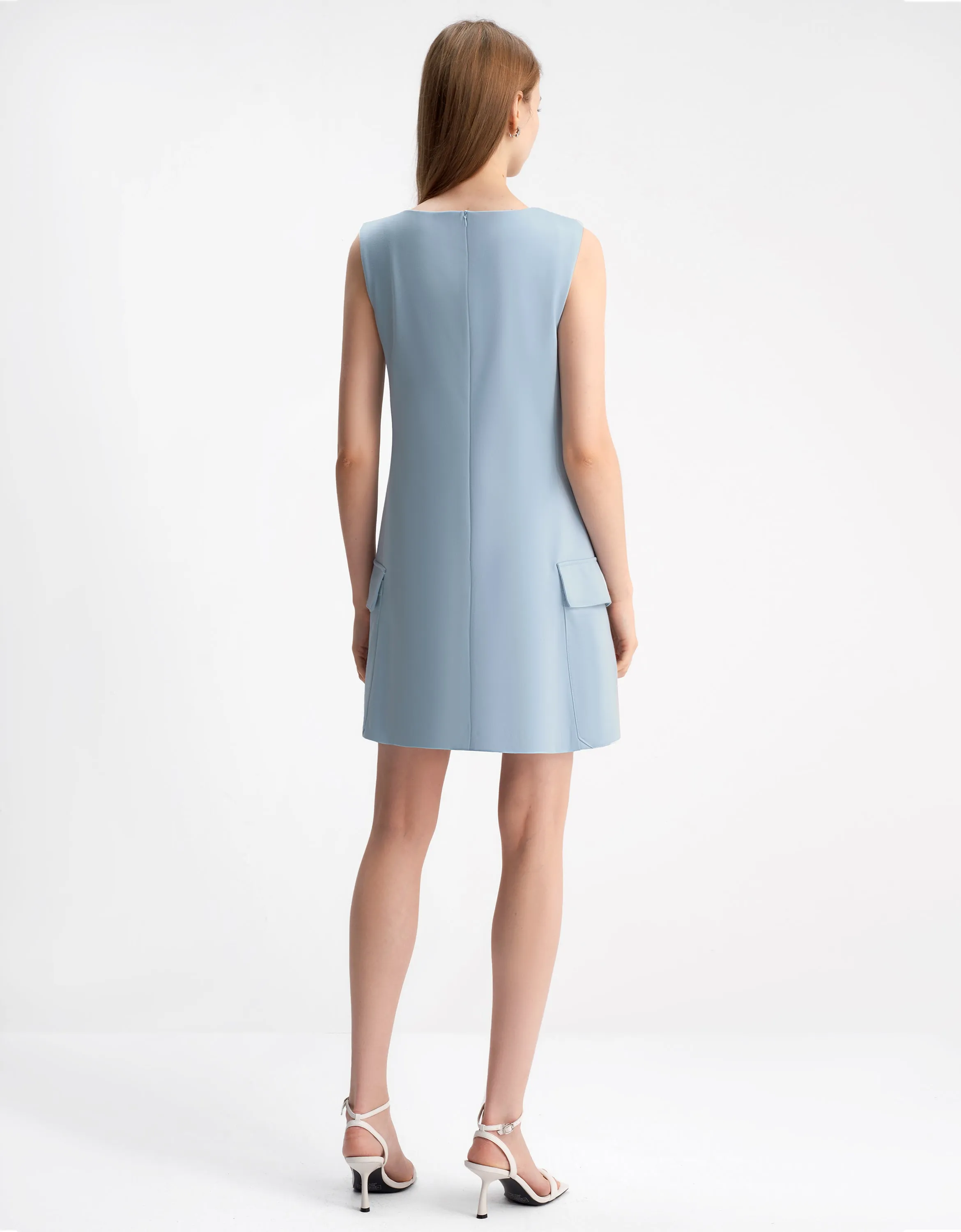 Flap Pocket Detail Dress