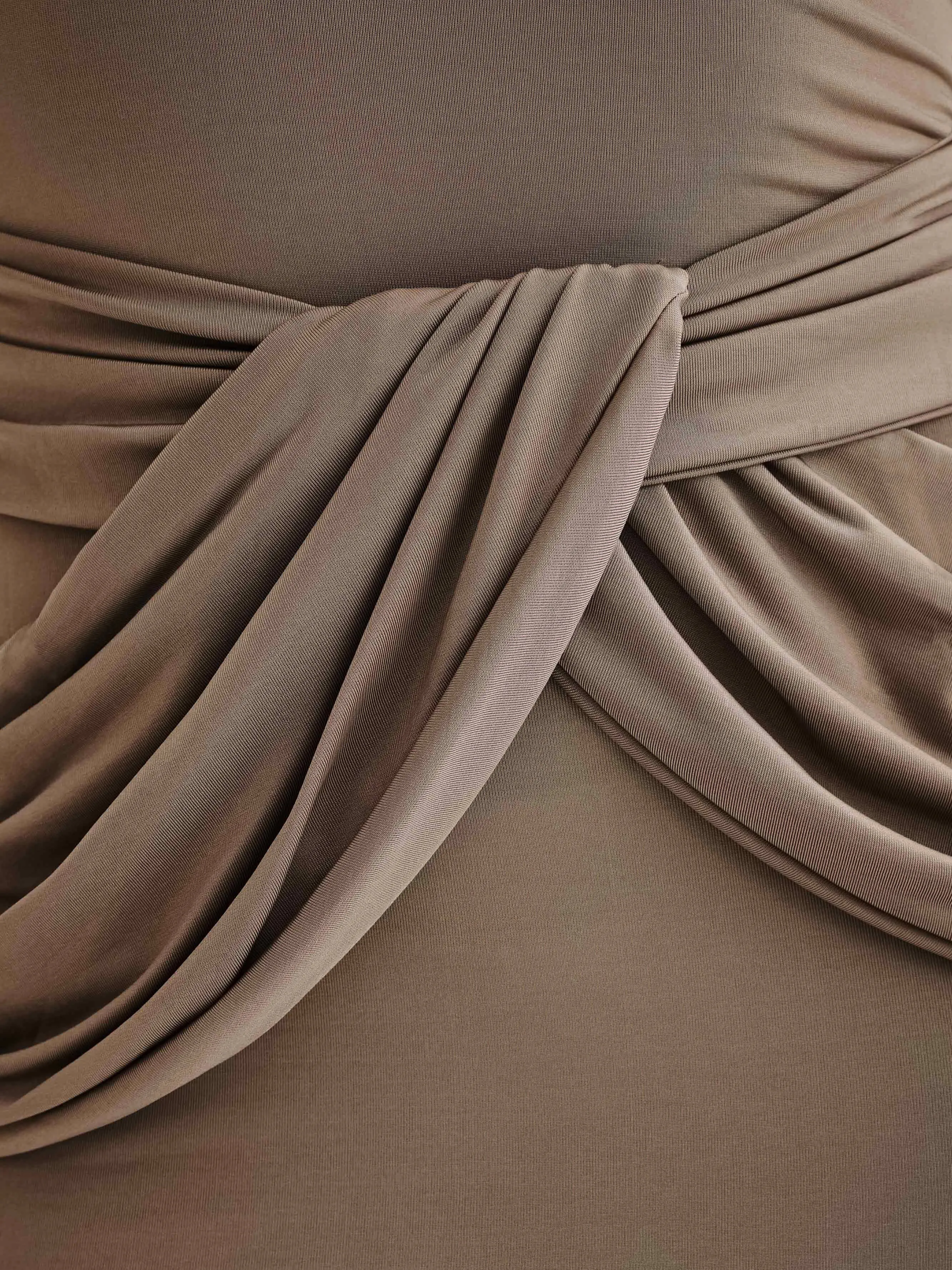 Flytonn- Halcyon Long Sleeve Slinky Maxi Dress