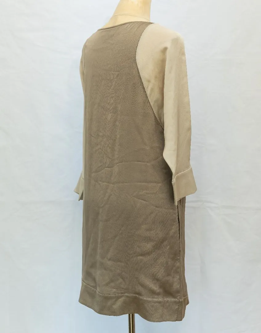 Giorgio Armani grey and white dress