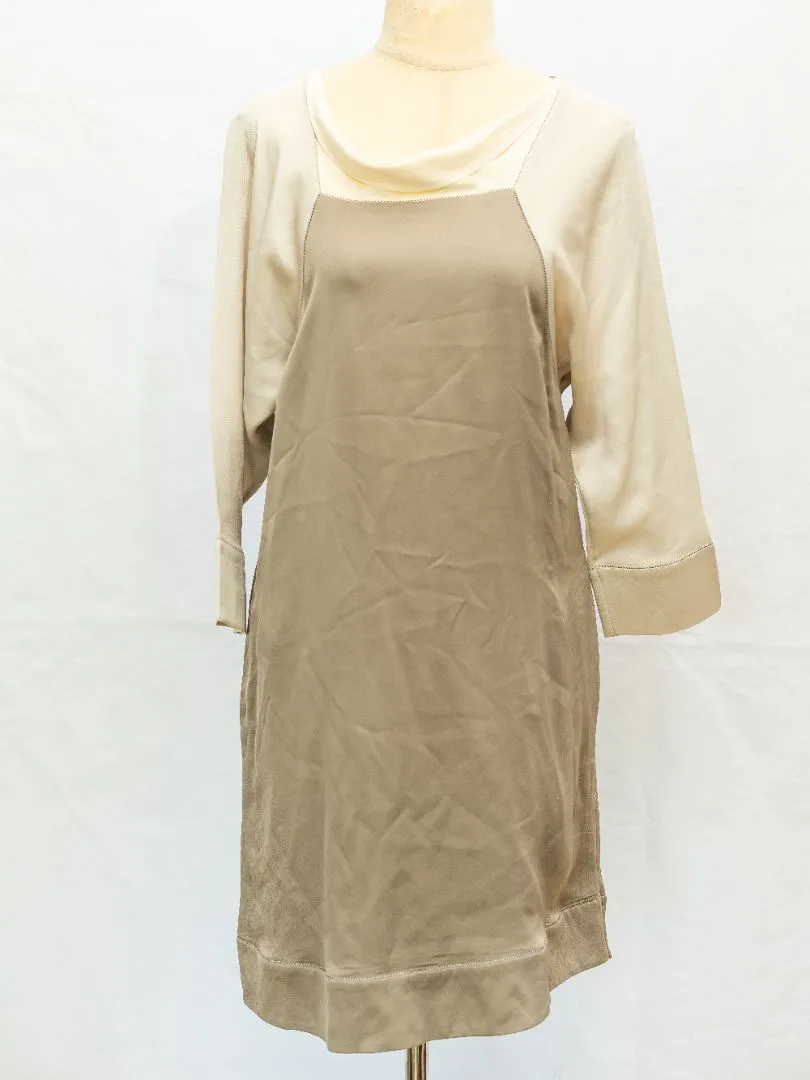 Giorgio Armani grey and white dress