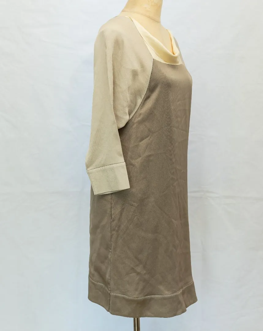 Giorgio Armani grey and white dress