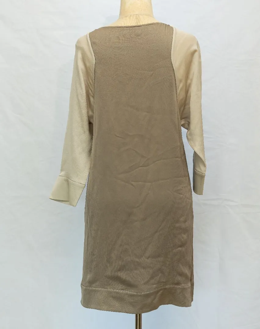 Giorgio Armani grey and white dress