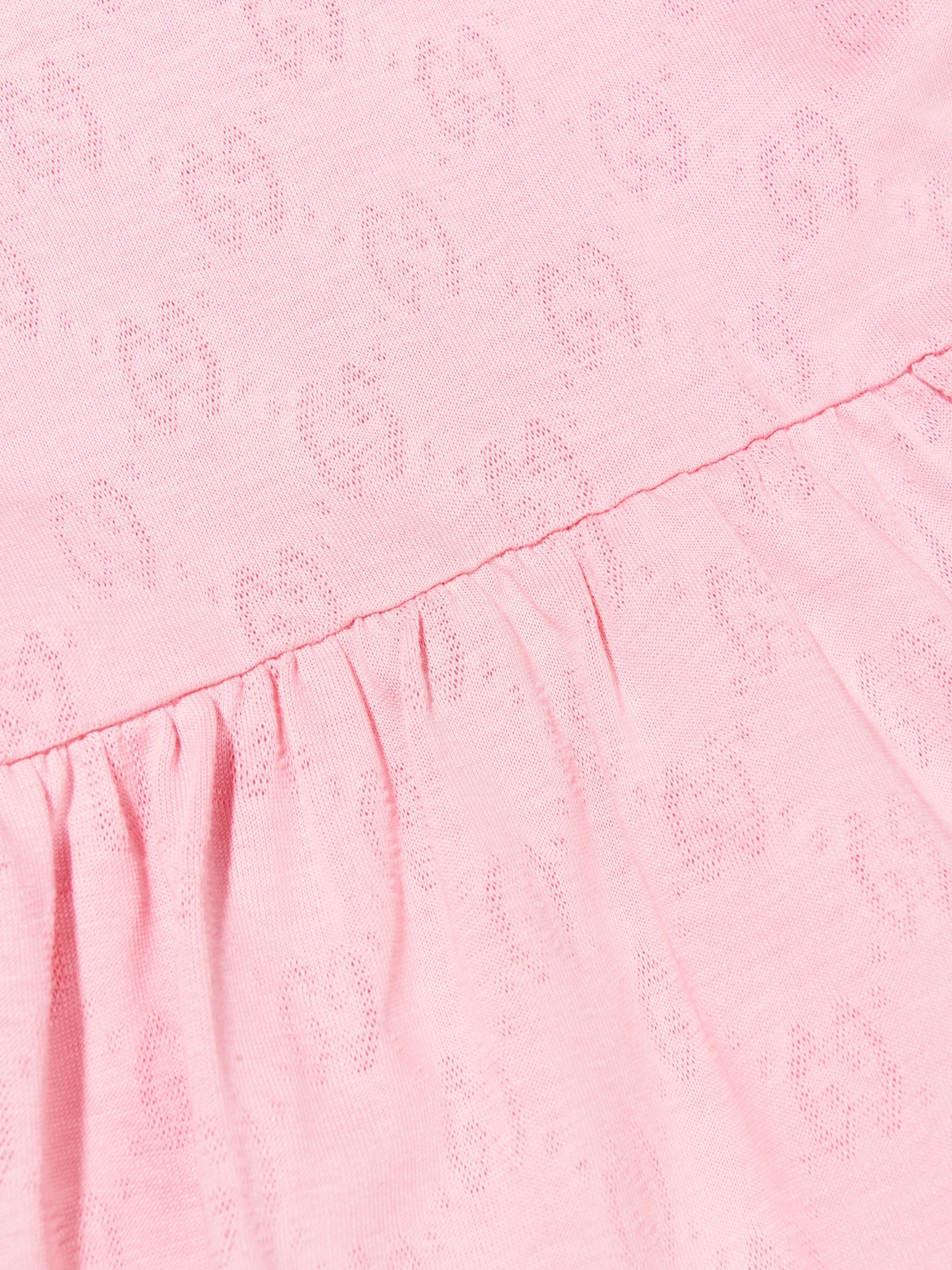 Gucci Baby Girls GG Jacquard Dress in Pink