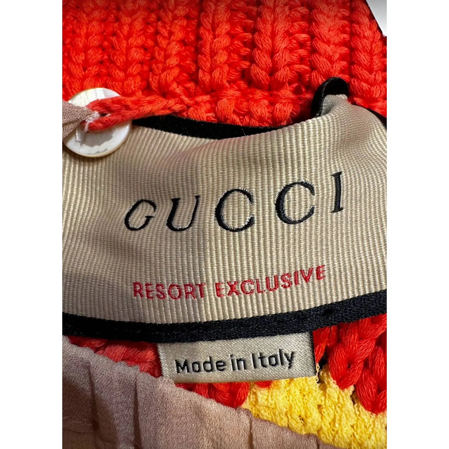 Gucci women's crochet knit skirt