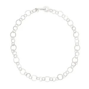 Handcrafted Open Link Chain Necklace in Argentium Sterling Silver