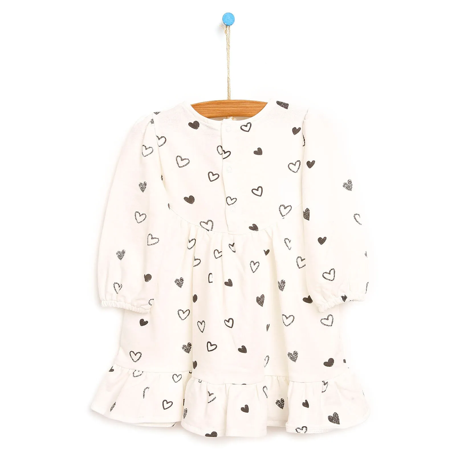 HelloBaby Basic Baby Girl Heart Printed - Beige
