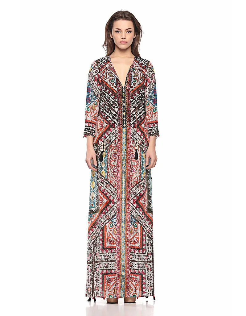 Hemant and Nandita Rili Art Long Dress