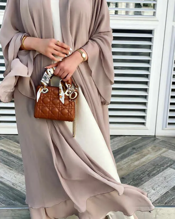 Hot Sale Chiffon Abaya WIth Hijab-عباية شيفون