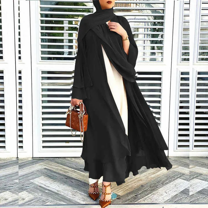 Hot Sale Chiffon Abaya WIth Hijab-عباية شيفون