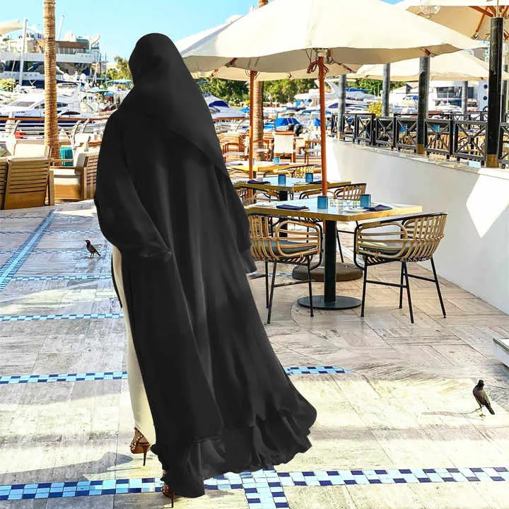 Hot Sale Chiffon Abaya WIth Hijab-عباية شيفون